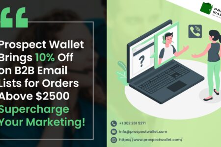 Prospect Wallet Announces 10% Discount on B2B Email Lists Over $2500